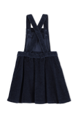 גילאי 6-12 שמלת קורדרוי בצבע כחול PETIT BATEAU