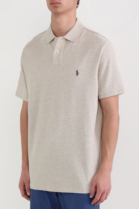 חולצת פולו ישרה מוכתנה POLO RALPH LAUREN