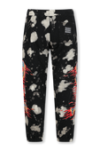 מכנסי טרנינג סקלי עם הדפס בגוון שחור MARKET