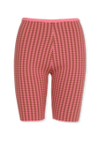 תמונה קידמית של High Waist Bike Shorts In Pink