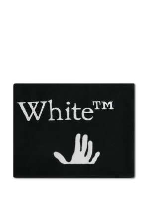 צעיף עם לוגו בצבע שחור OFF WHITE