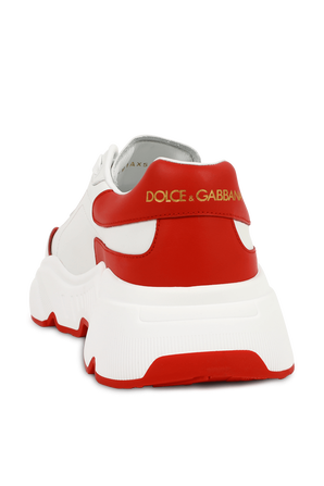 נעלי ספורט צ'אנקיות בלבן ואדום DOLCE & GABBANA