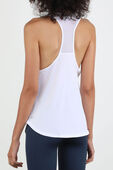 תמונת דוגמן אחורית של Running Tank Top in White