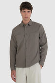  Relaxed-Fit Long Sleeve Button- Up