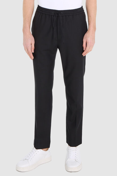 מכנסי ג'וג מצמר בתולי CALVIN KLEIN