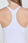 תמונת תקריב דוגמן של Align&trade; Waist-Length Racerback Tank Top