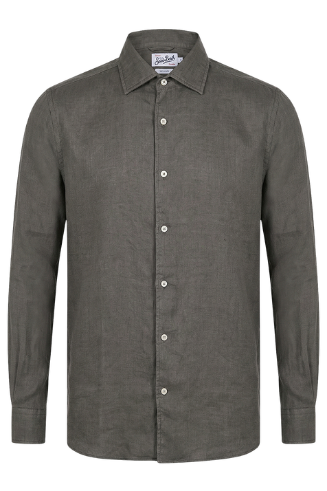 חולצה מכופתרת פשתן MC2 SAINT BARTH