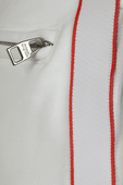 Side Branding Organic Jersey Shorts in White ALEXANDER MCQUEEN