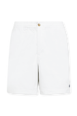 מכנסי ברמודה לבנים עם לוגו רקום POLO RALPH LAUREN