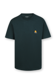 חולצת טי עם לוגו בצבע ירוק CARHARTT WIP