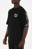 תמונת דוגמן קידמית של Sesame Street Camo Tshirt in Black