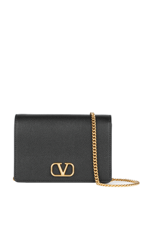 Classic Leather Crossbody Bag in Black VALENTINO GARAVANI