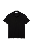 חולצת פולו שחורה בגזרת סלים עם לוגו LACOSTE