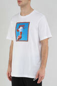 חולצת טי עם הדפס תמונה בצבע לבן NIKE