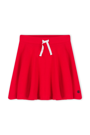 גילאי 6-12 חצאית אדומה עם שרוכים PETIT BATEAU