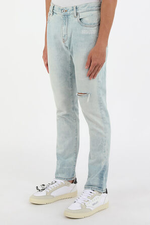 Skinny Jeans in Light Wash OFF WHITE