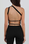 תמונת דוגמן אחורית של קרופ טופ מייל אסקו שחור