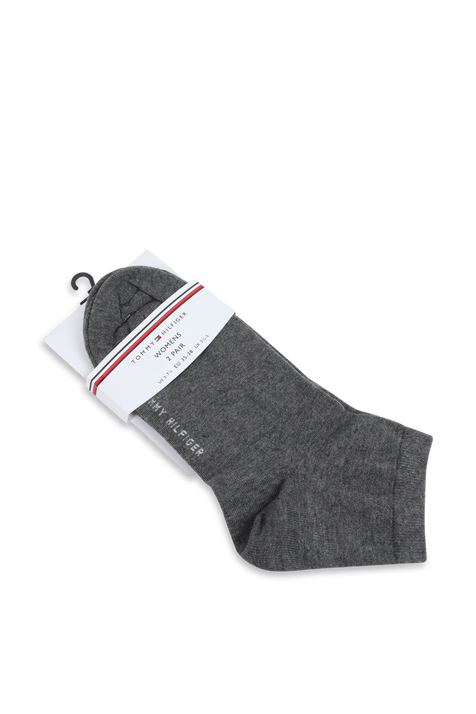 מארז שני זוגות גרבי קרסול בגוון אפור TOMMY HILFIGER
