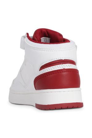 מידות 28-35 נעלי סניקרס ברכיסה גבוהה בגווני לבן ואדום  LEVI`S KIDS