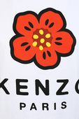 חולצת טי עם הדפס לוגו פרחוני KENZO