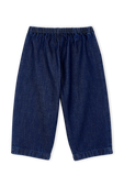 מכנסיים בגוון כחול ג'ינס כהה - גילאי 3-12 חודשים PETIT BATEAU