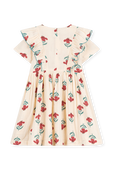 שמלה פרחונית - גילאי 3-5 PETIT BATEAU