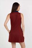 תמונת דוגמן אחורית של Sleeveless Golf Polo Dress
