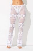 תמונת תקריב דוגמן של SKINNY FLARE PANT