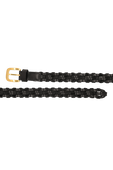 תמונה אחורית של חגורת עור קלועה
