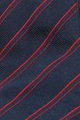 Stripes Silk Tie in Blue and Red BOSS