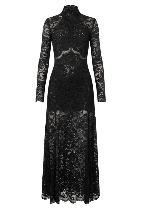 שמלת מקסי תחרה RABANNE