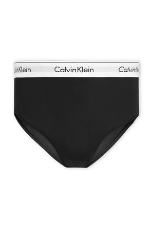 Maternity High Waisted Bikini Brief in Black- Modern Cotton CALVIN KLEIN