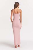 תמונת דוגמן אחורית של LONG SLIP DRESS