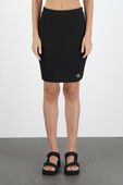 Strech Rib Bodycon Mini Skirt in Black CALVIN KLEIN