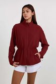 תמונת דוגמן קידמית של UV-Protective Cinch-Waist Running Jacket