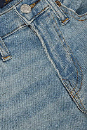 גילאי 8-16 מכנסי ג'ינס בגוון כחול משופשף POLO RALPH LAUREN KIDS