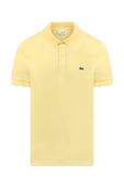חולצת פולו בגוון צהוב בננה עם לוגו LACOSTE
