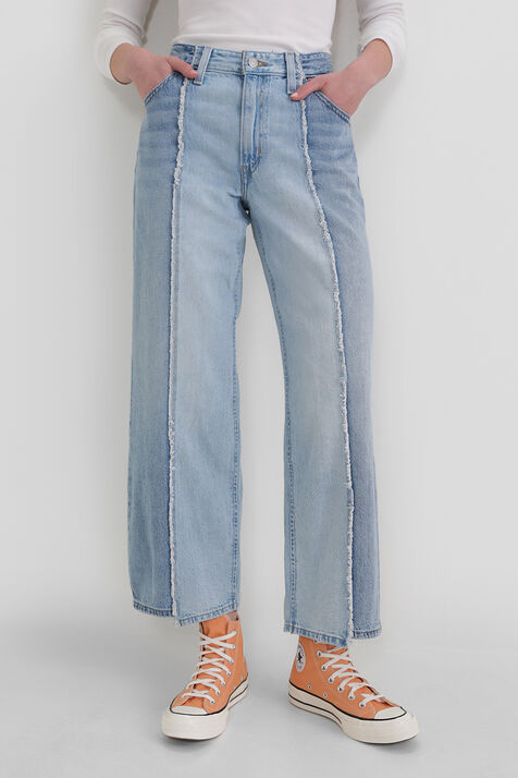 מכנסי ג'ינס בגזרה ישרה