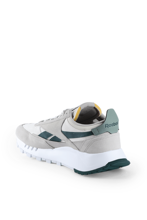 Classic Leather Legacy Shoes in Grey and Green REEBOK