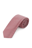 Tie in silk jacquard in Light Red BOSS
