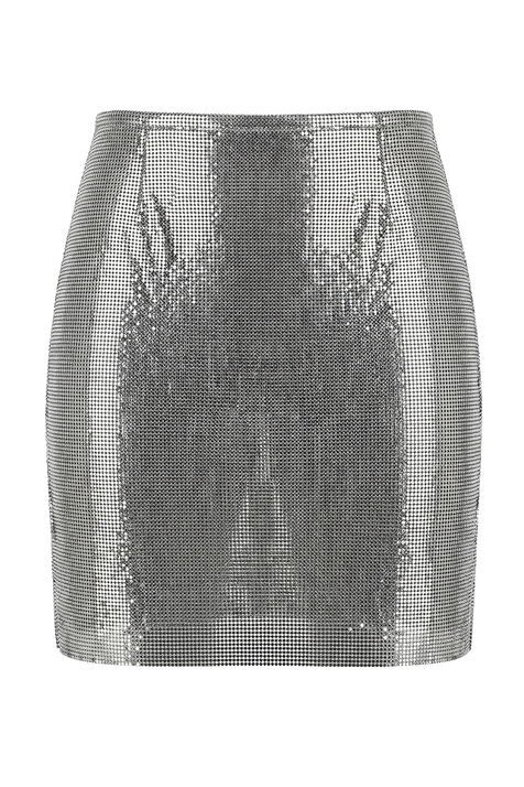 חצאית מיני רשת מטאלית