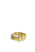 טבעת פאנג מכסף בציפוי זהב 18K NAIYO