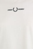 חולצת טי עם צווארון מעוגל FRED PERRY