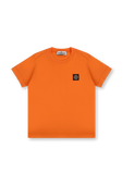 גילאי 6-8 חולצת טי עם תווית לוגו STONE ISLAND KIDS
