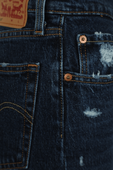 מכנסי ג'ינס 501 בגוון כחול כהה משופשף LEVI`S