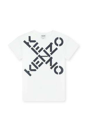 גילאי 6-12 חולצת לוגו לבנה KENZO KIDS