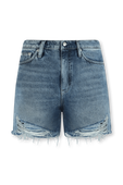 מכנסי ג'ינס קצרים בגוון כחול ואמרות פרומות CALVIN KLEIN