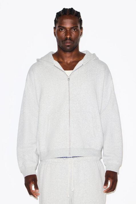 RELAXED ZIP UP HOODIE SKIMS
