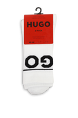 מארז שני זוגות גרביים עם לוגו רקום HUGO