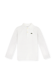 גילאי 2-14 חולצה מכופתרת ארוכה עם לוגו רקום LACOSTE KIDS